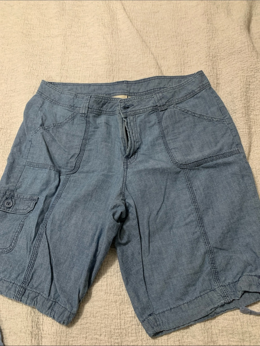 St. John's Bay Blue Women's Cargo Shorts